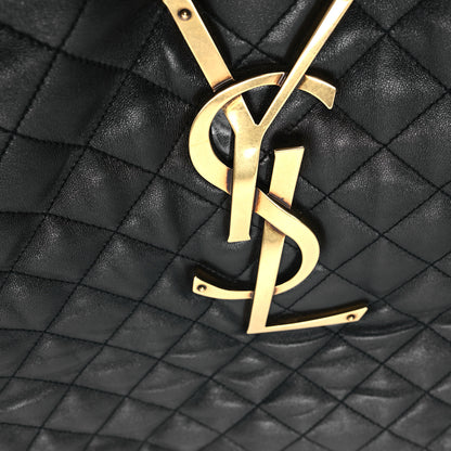 Saint Laurent Lambskin Quilted Maxi Icare Shopping Tote Black 13 of 13