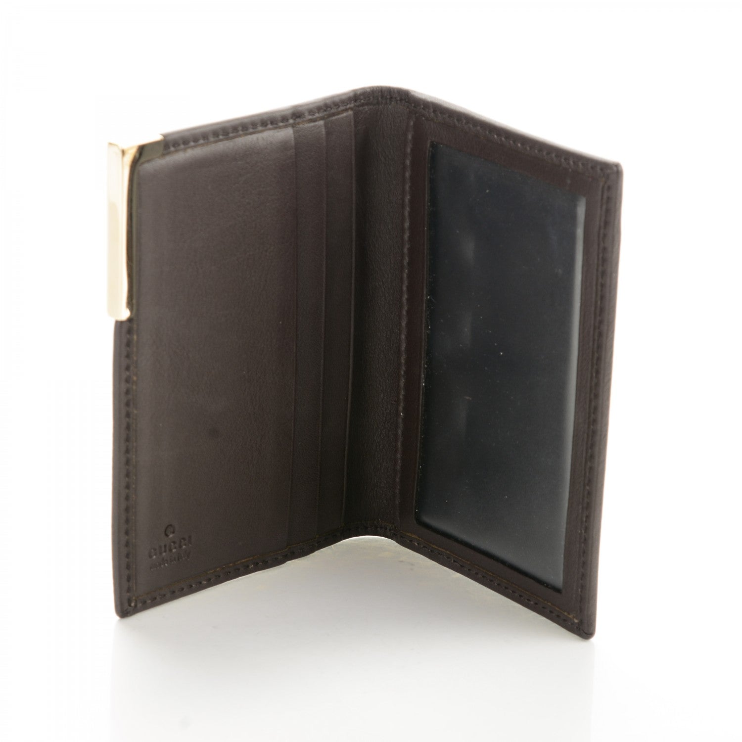 Gucci GG Monogram Train Pass Card Case Dark Brown 5 of 7