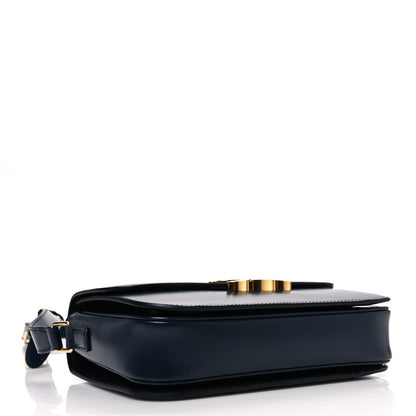 Celine Shiny Calfskin Medium Triomphe Navy Blue 4 of 13