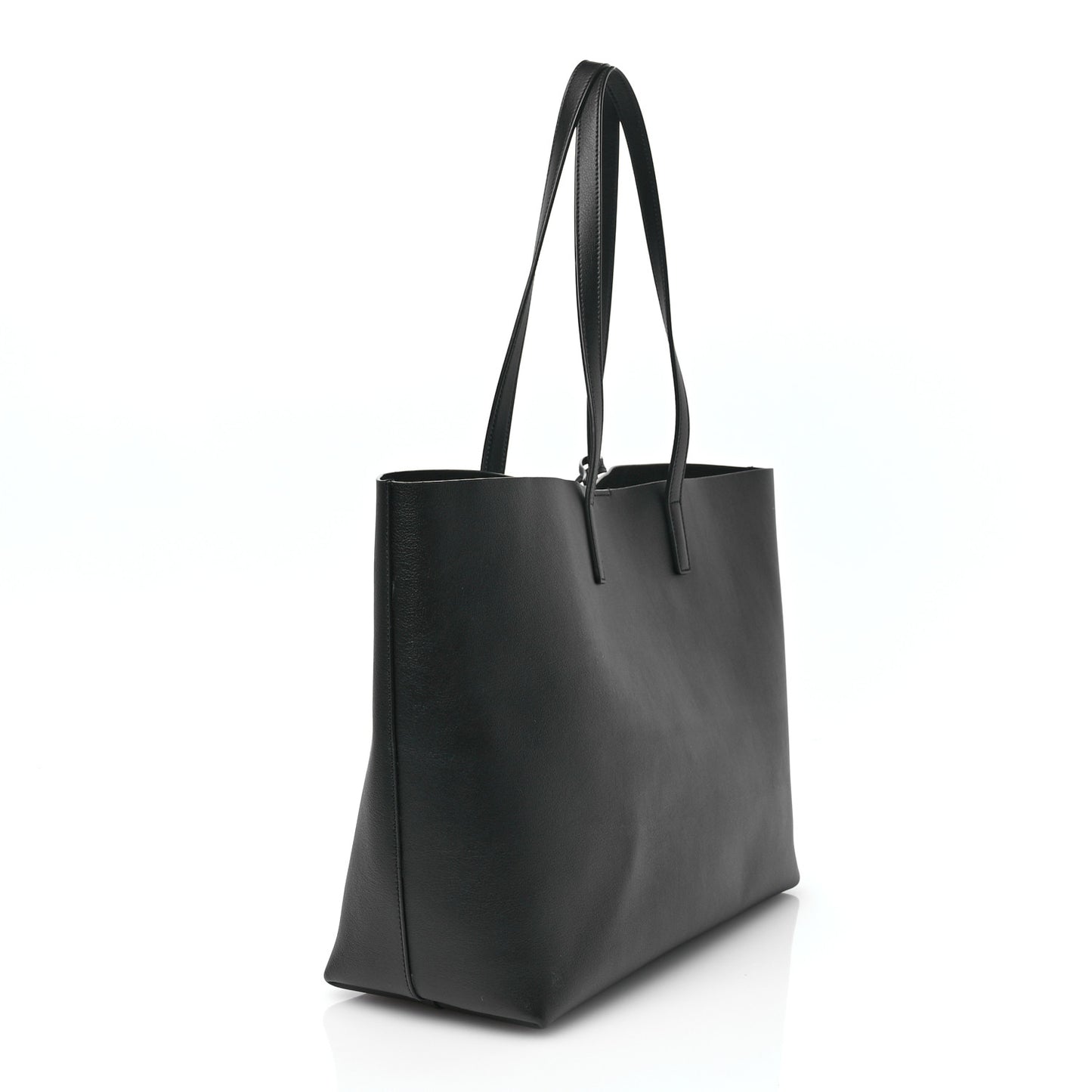 Calfskin Large Shopping Tote Black