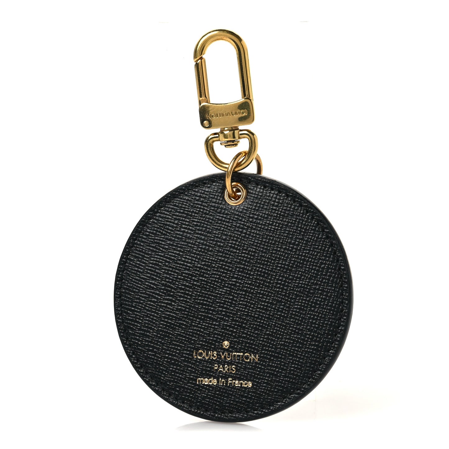 Monogram Blossom Bag Charm Key Holder Black