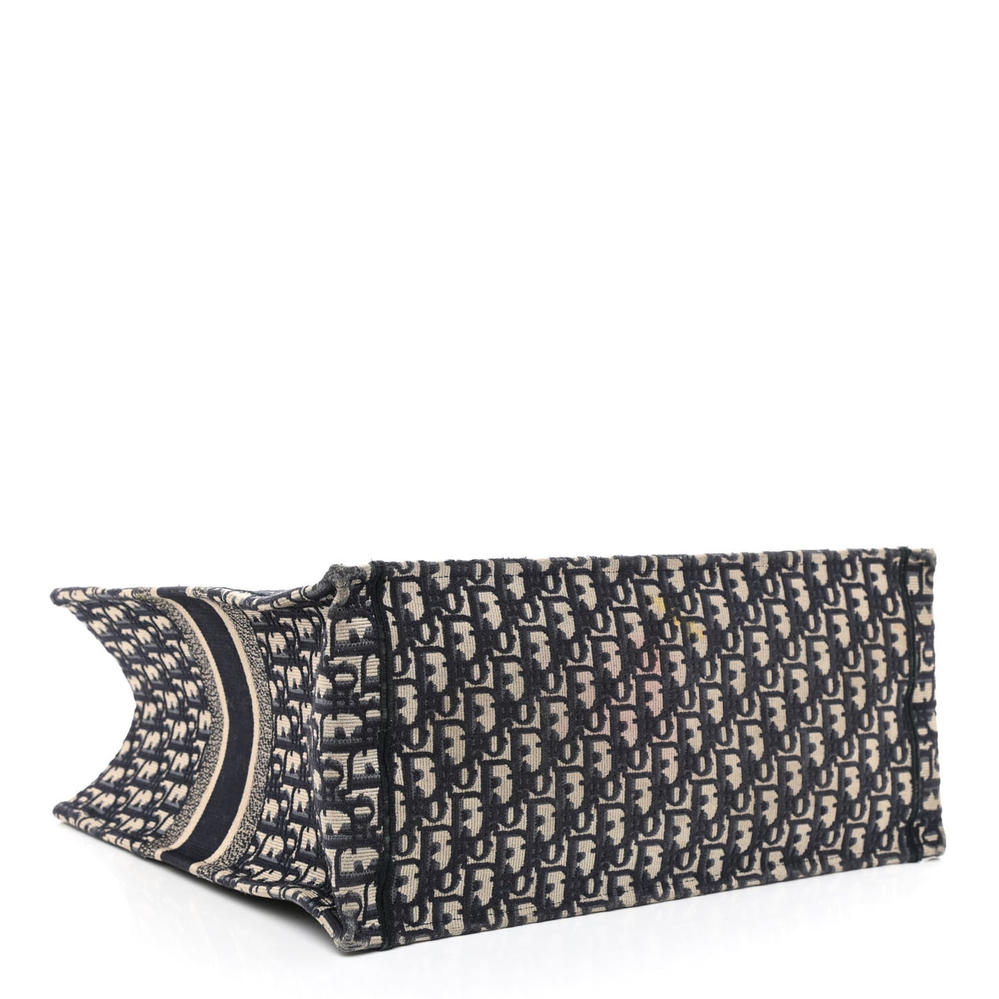 Oblique Book Tote Blue Multicolor
