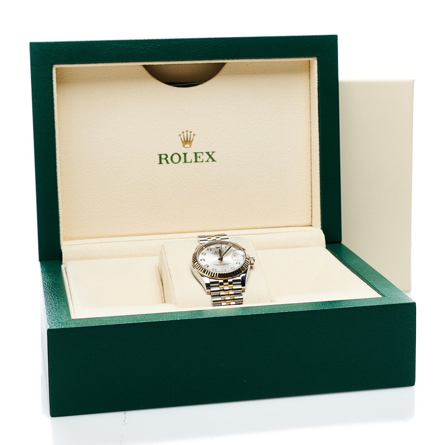 Stainless Steel 18K Yellow Gold Diamond 31mm Oyster Perpetual Datejust Watch Silver 278273