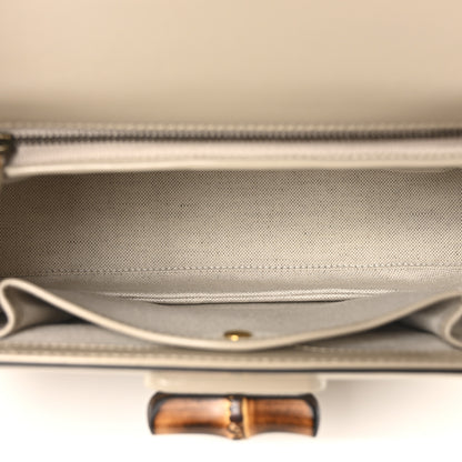 Gucci Boarded Dyana Lux Calfskin Web Medium Bamboo 1947 Top Handle Bag Oatmeal 5 of 9