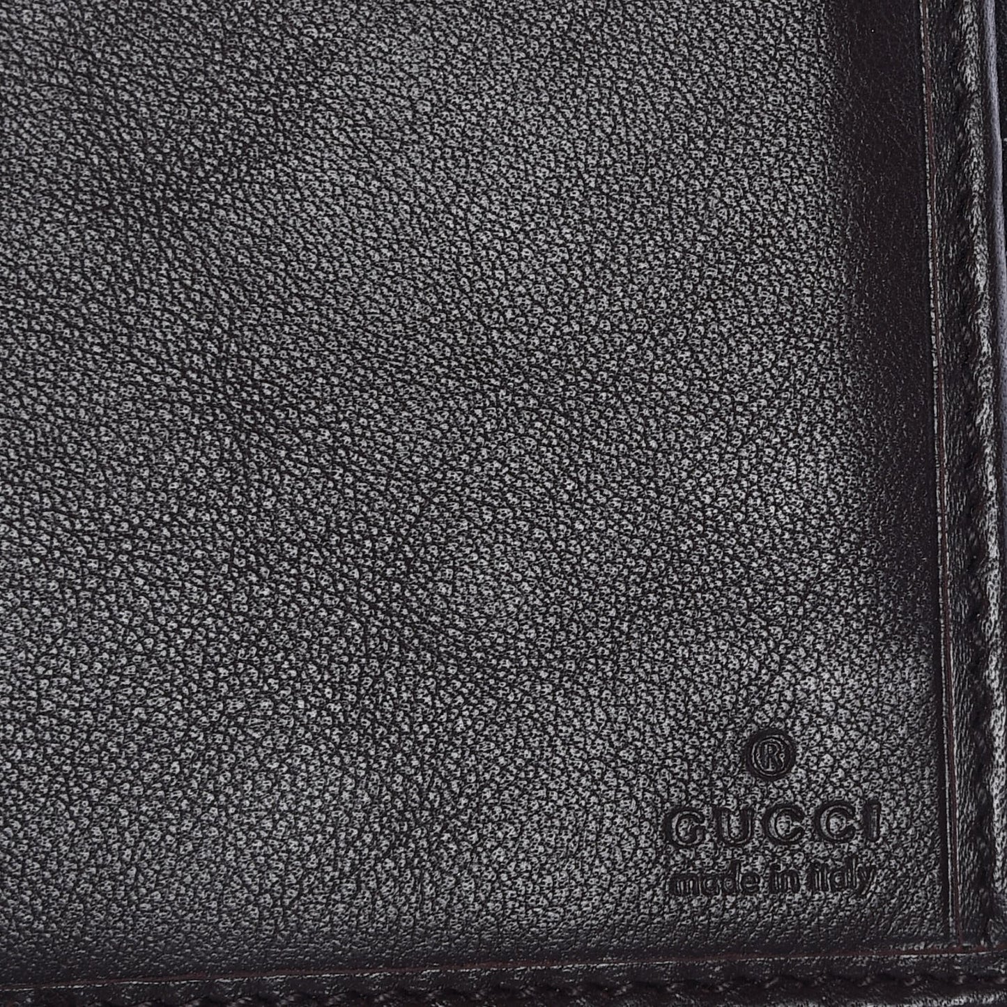 Guccissima Signature Dice Continental Wallet Chocolate