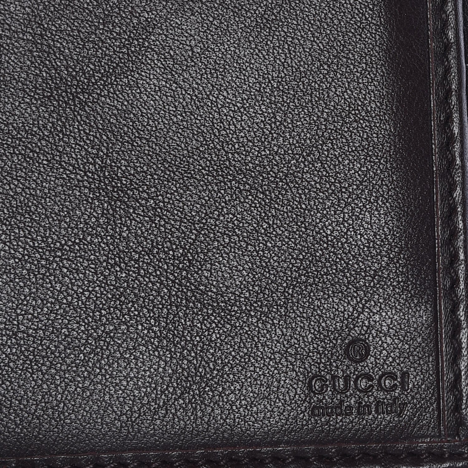 Gucci Guccissima Signature Dice Continental Wallet Chocolate 7 of 7