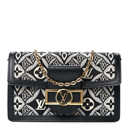 Louis Vuitton Jacquard Since 1854 Dauphine Chain Wallet Grey 1 of 10