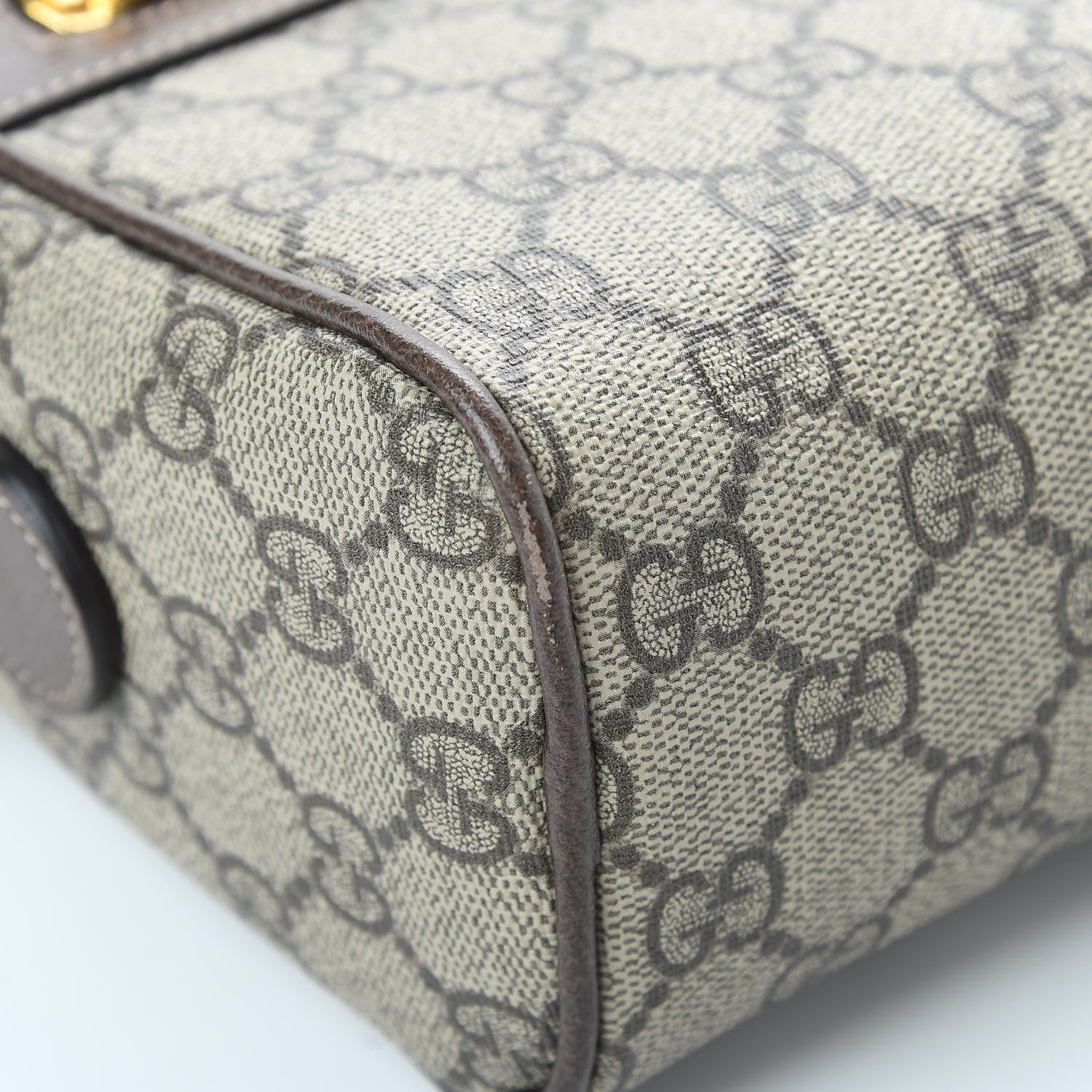 Gucci GG Supreme Monogram Web Small Ophidia Shoulder Bag Brown 9 of 11