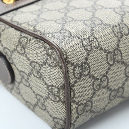 Gucci GG Supreme Monogram Web Small Ophidia Shoulder Bag Brown 9 of 11
