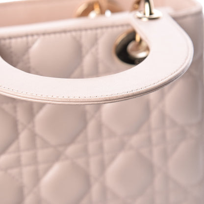 Christian Dior Lambskin Cannage Small Lucky Badges My Lady Dior Pink 16 of 25
