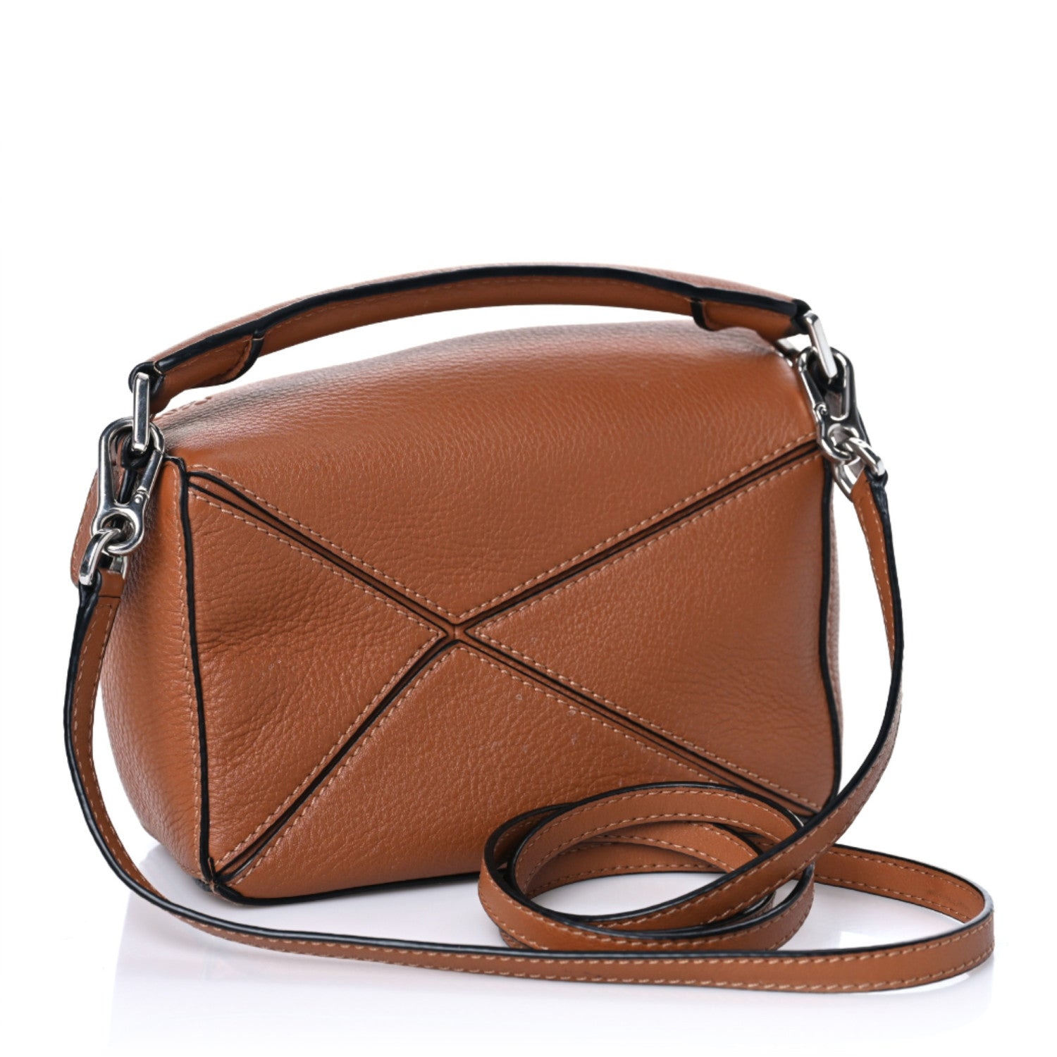 Loewe Calfskin Mini Puzzle Bag Tan 3 of 8