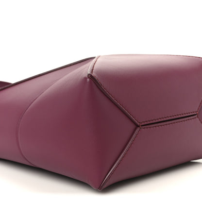 Loewe Shiny Calfskin Mini Puzzle Fold Tote Dark Burgundy 9 of 10