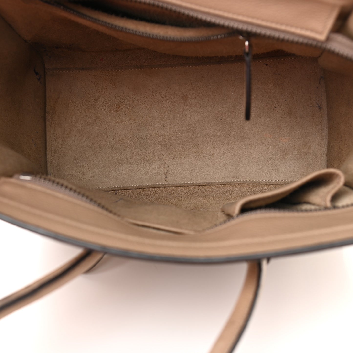 Drummed Calfskin Micro Luggage Dune