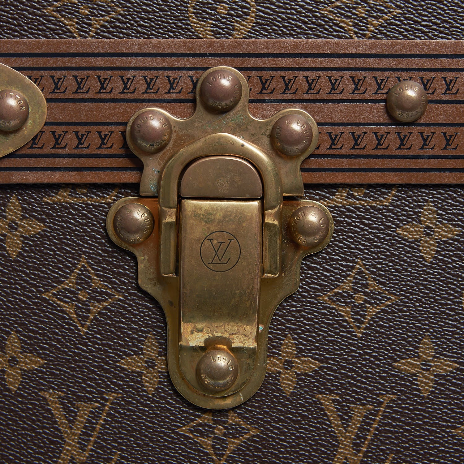 Louis Vuitton Monogram Malle Courrier Lozine Trunk 110 33 of 76