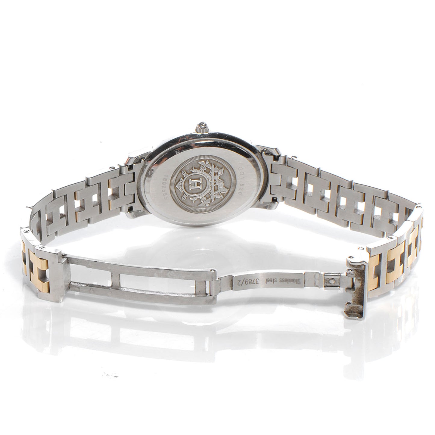 Stainless Steel 22mm Clipper Oval Quartz Watch Gold
