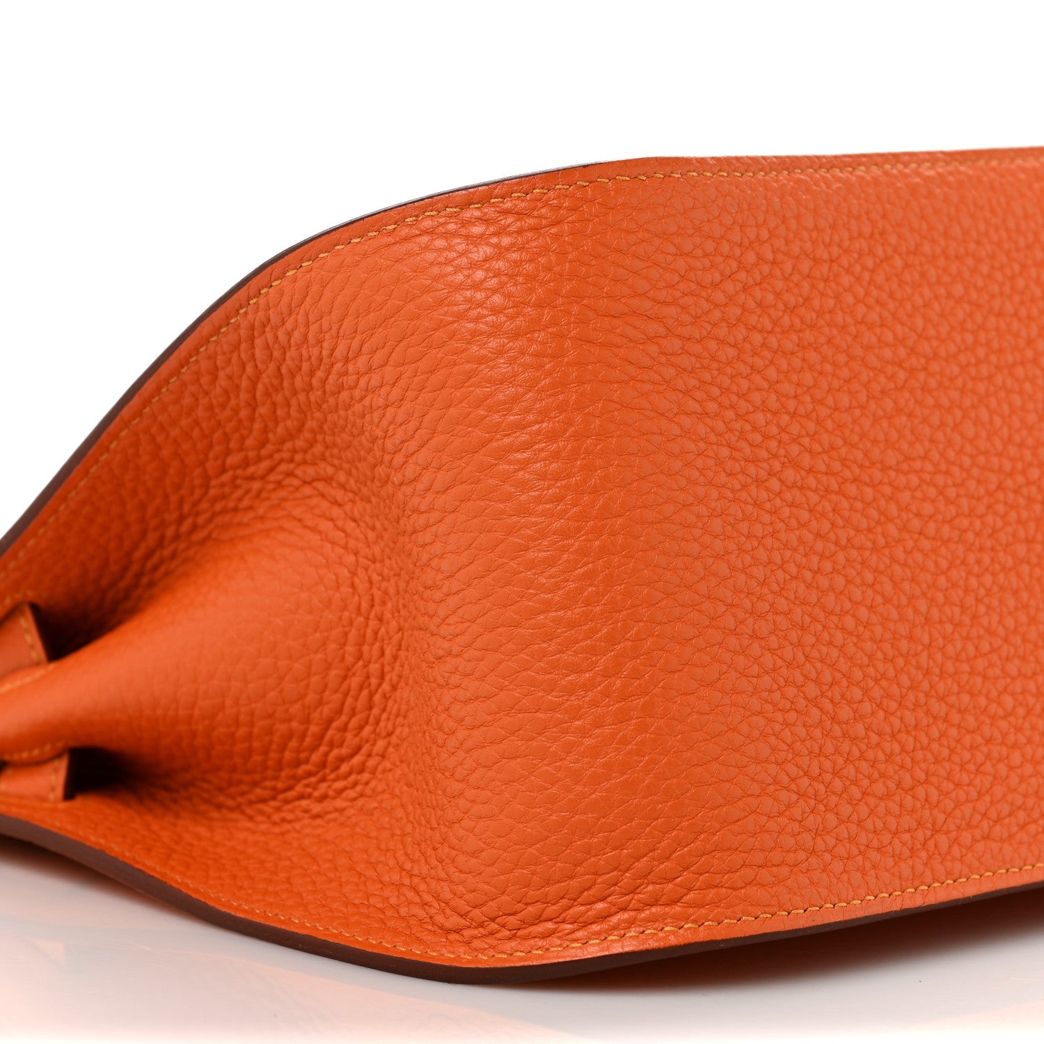 Hermes Taurillon Clemence Verso Jypsiere 28 Orange Moutarde 7 of 8