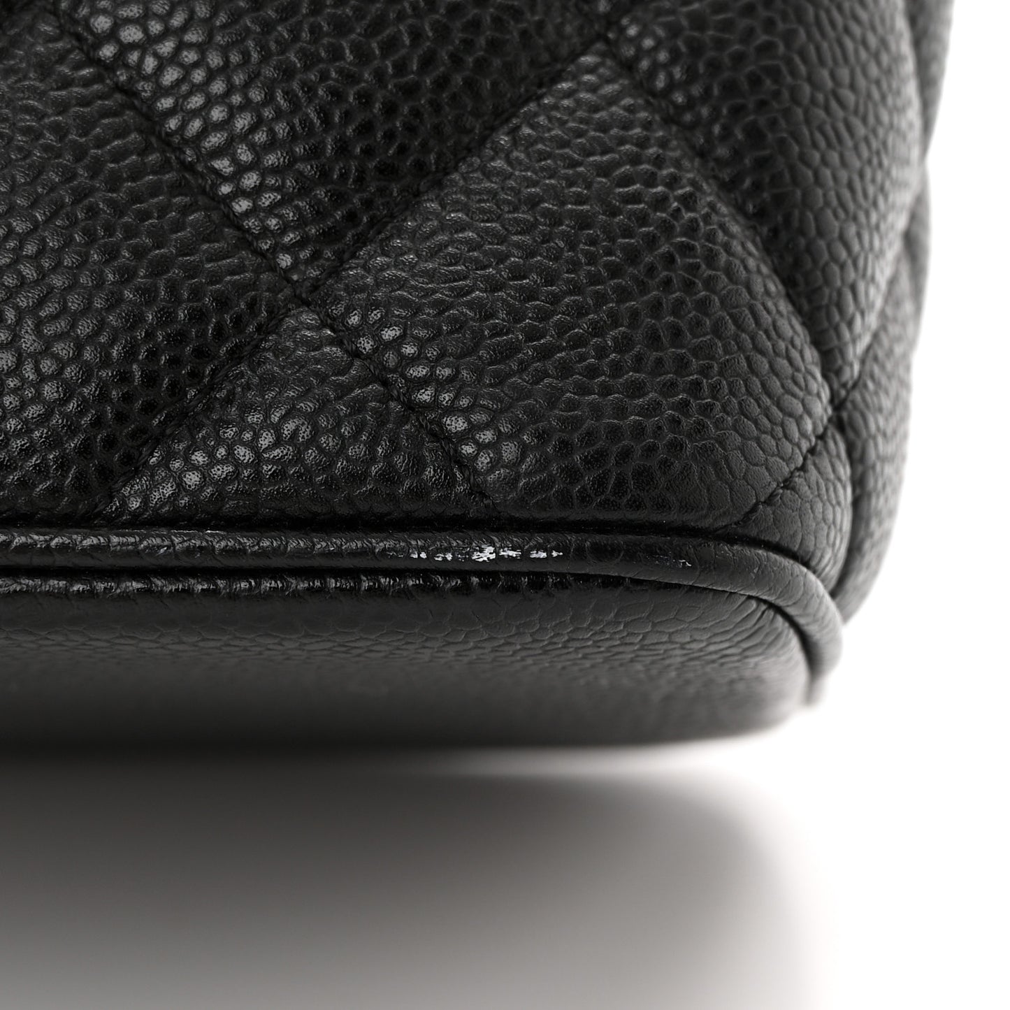 Caviar Quilted Medallion Tote Black