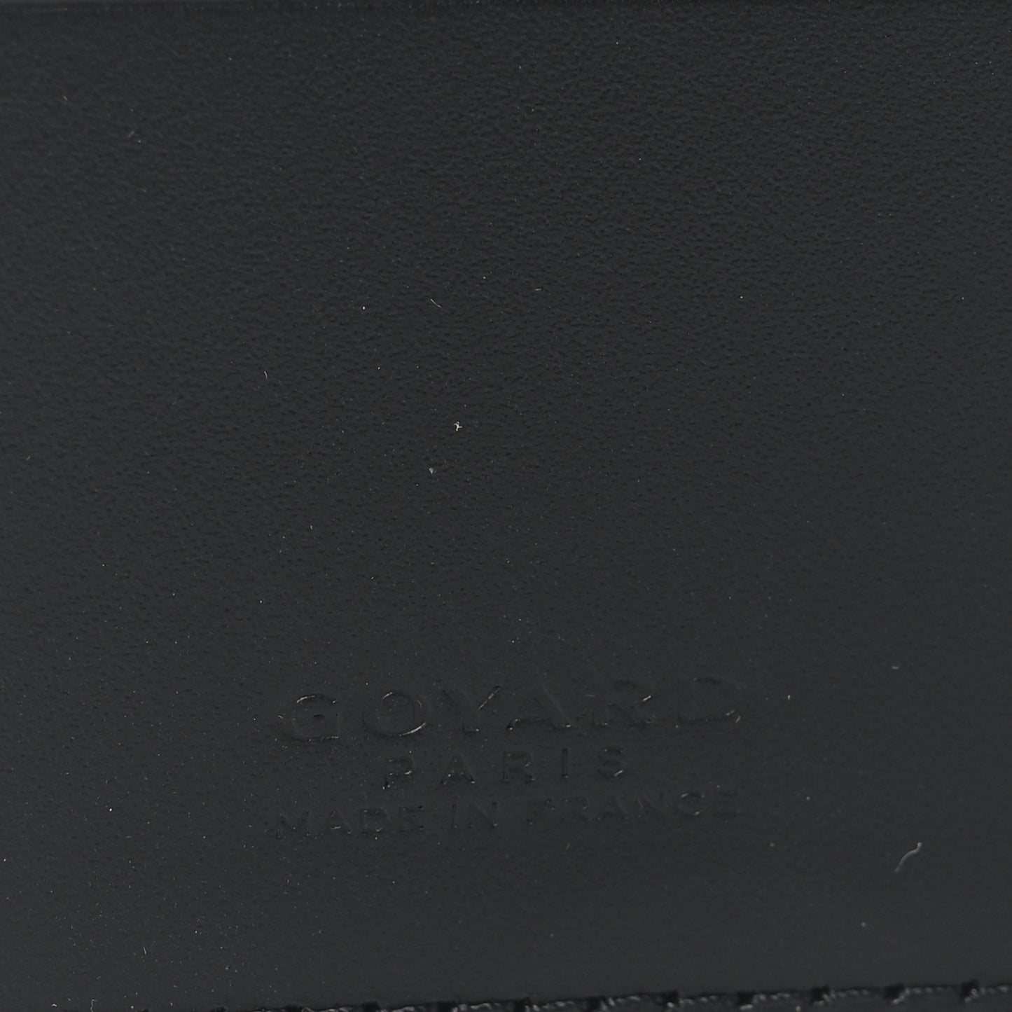 Goyardine Grenelle Passport Wallet Black Gold