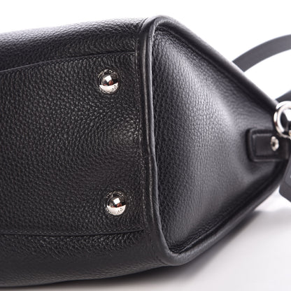 Prada Vitello Phenix Top Handle Bag Black 10 of 10