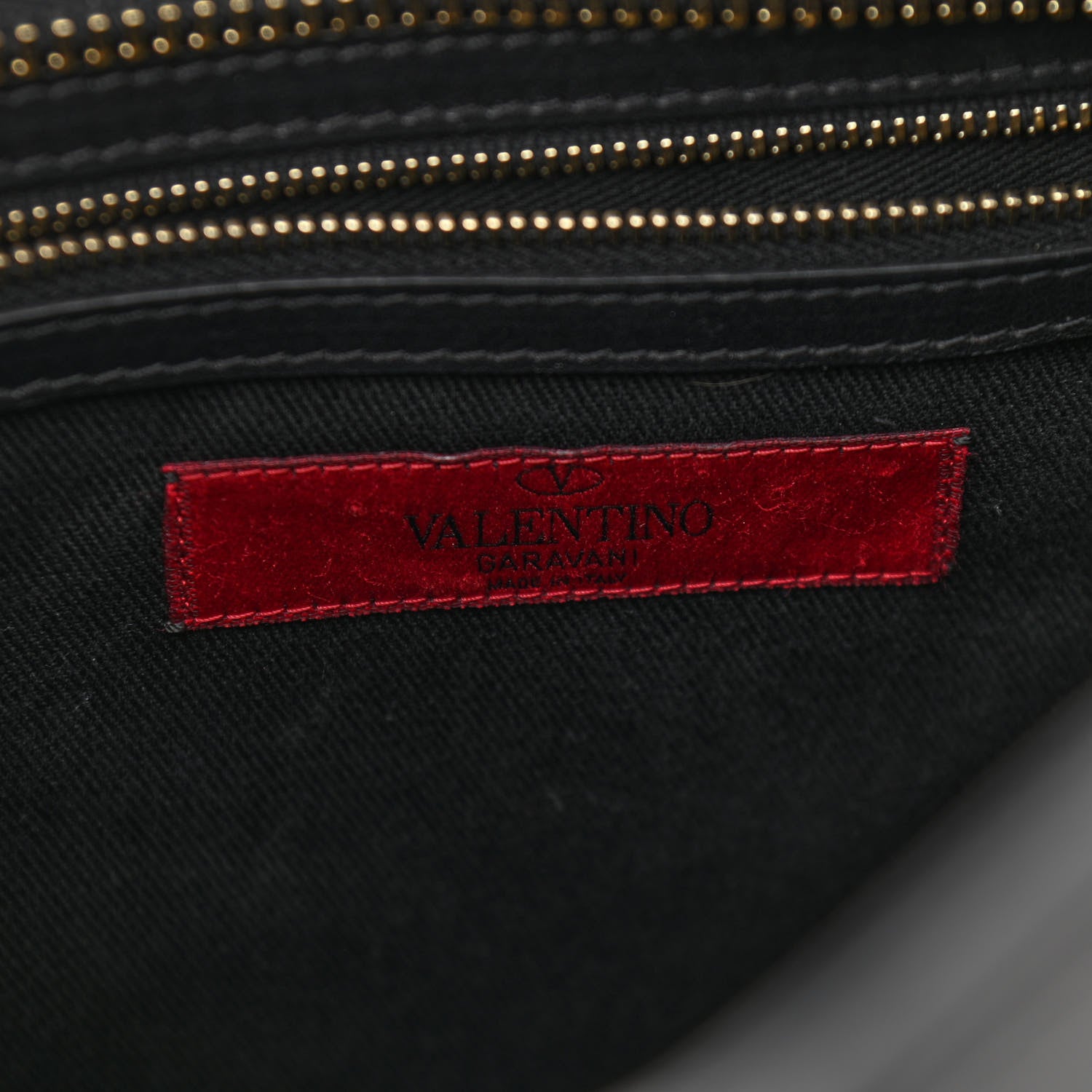 Valentino Garavani Vitello Rockstud Double Handle Tote Black 7 of 12
