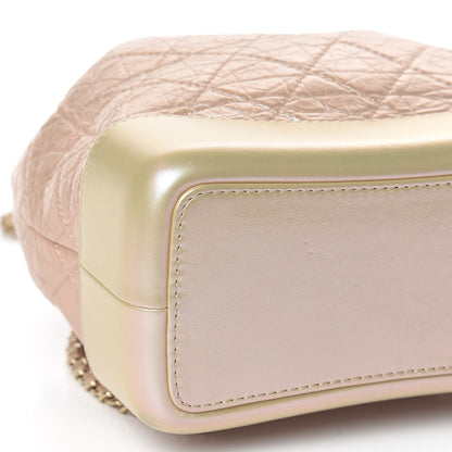 Chanel Iridescent Lambskin Calfskin Small Quilted Gabrielle Backpack Light Pink 8 of 10
