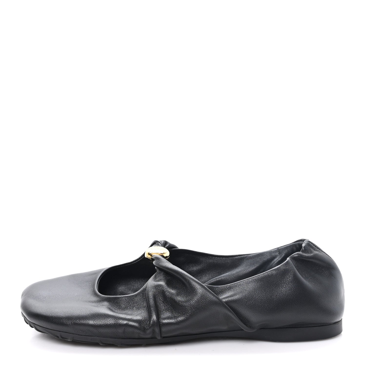 Loewe Lambskin Pebble Ballerina Flats 35 Black 1 of 8