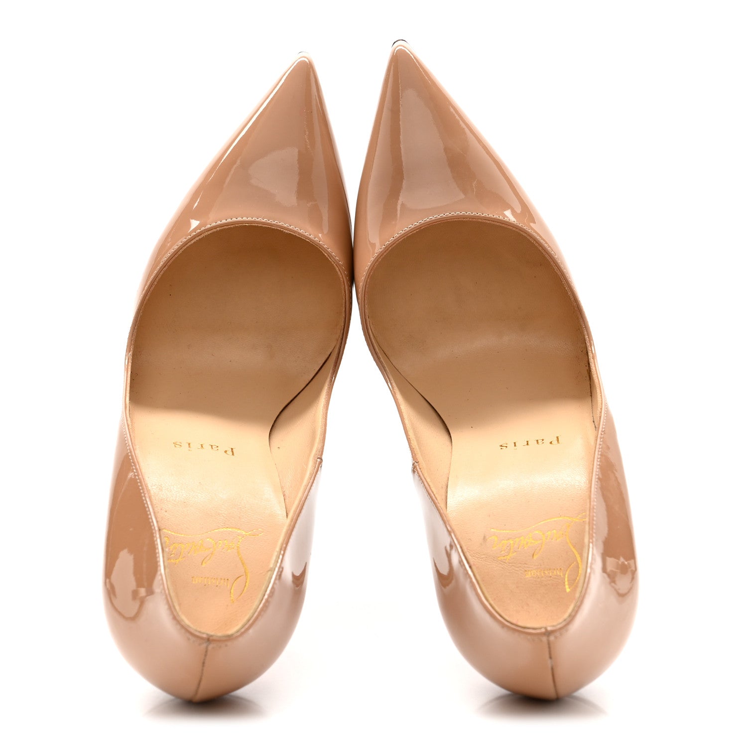Christian Louboutin Patent So Kate 120 Pumps 37 Nude 1879676