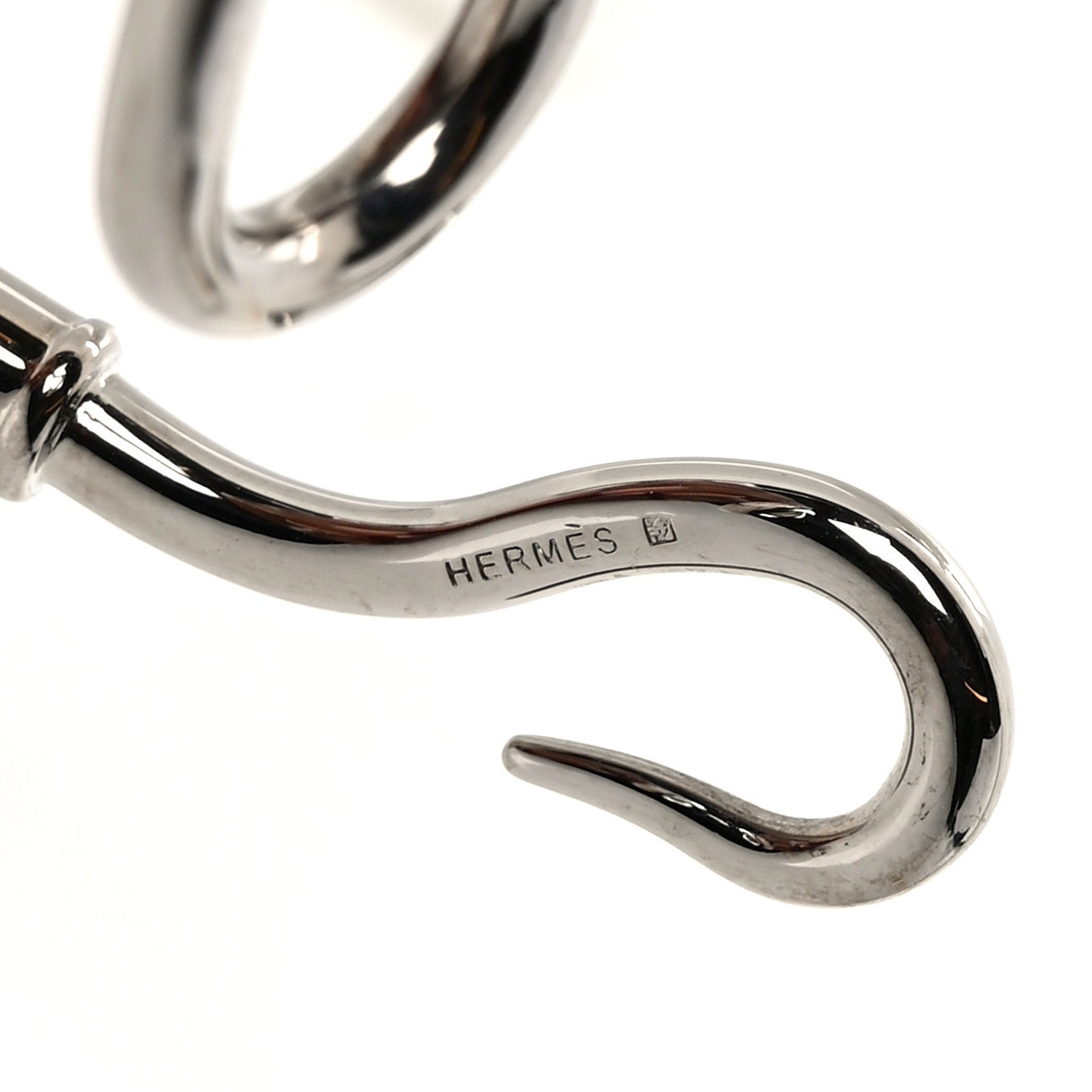 Hermes Natural Bridle Jumbo Hook Bracelet Bouton 4 of 4
