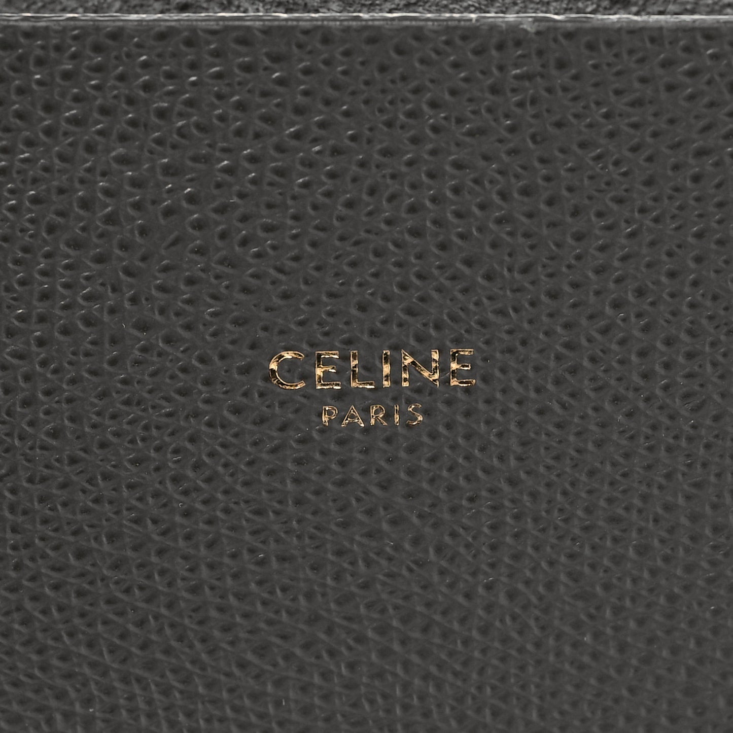 Grained Calfskin Small Vertical Cabas Grey