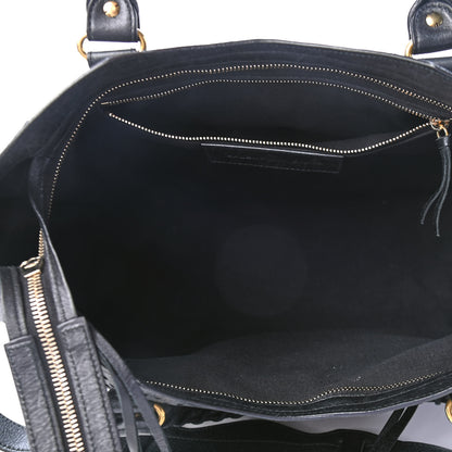 Balenciaga Agneau Laser Cut Cross Classic Gold Hardware City Black 4 of 4