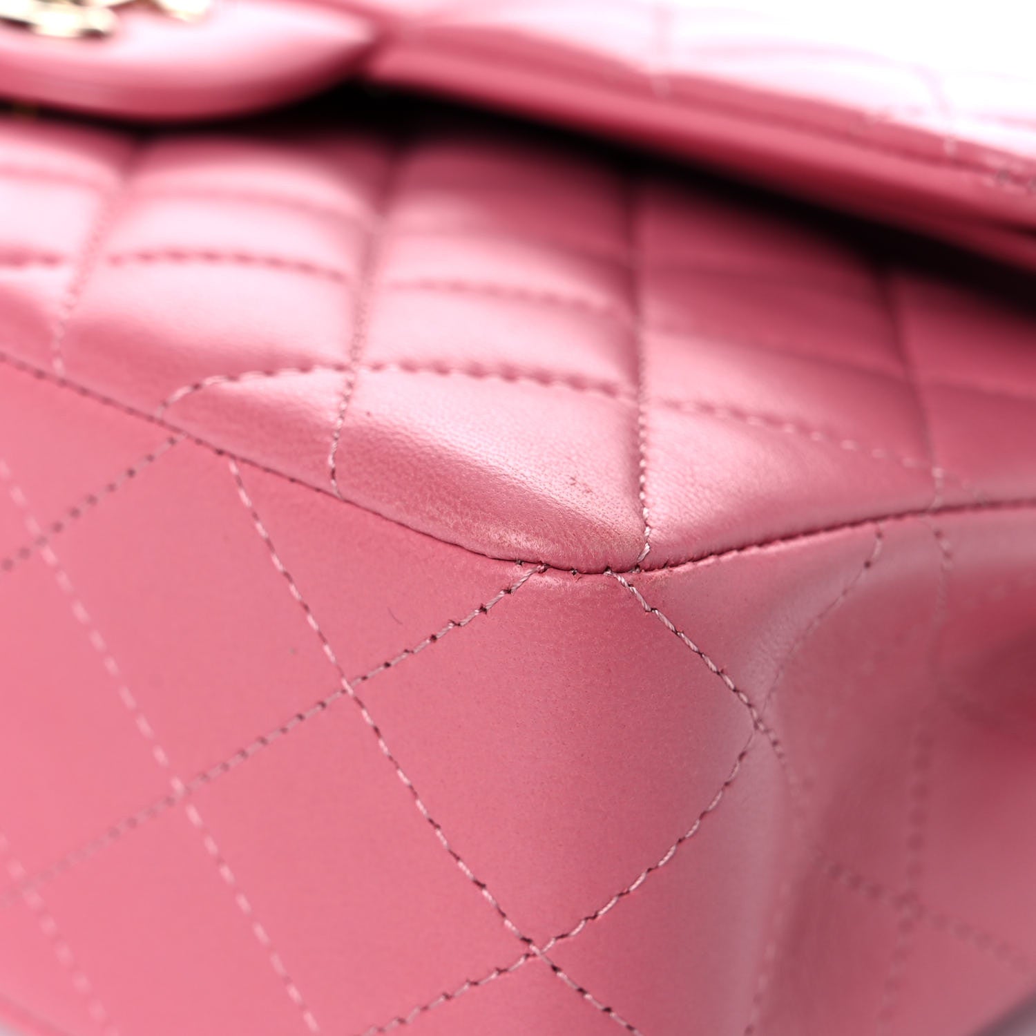 Chanel Lambskin Quilted Small Double Flap Pink 9 of 13