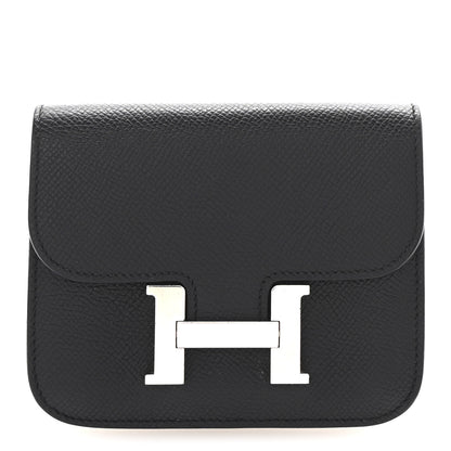 Hermes Epsom Constance Slim Wallet Black 1 of 9