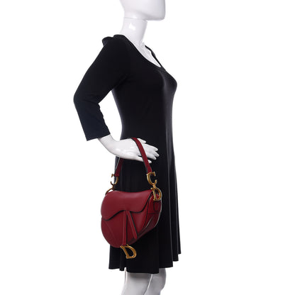 Christian Dior Calfskin Saddle Bag Scarlet 2 of 11