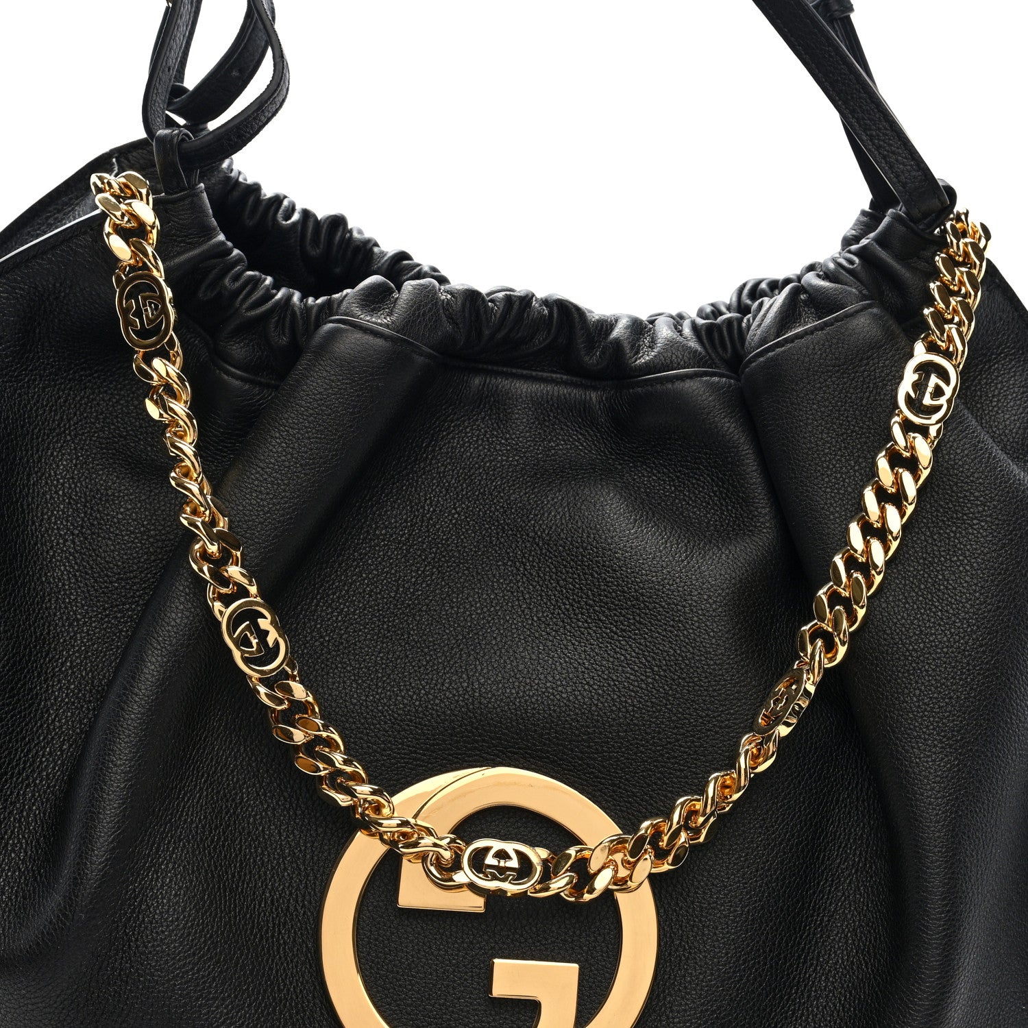 Gucci Calfskin Large Blondie Tote  Black 7 of 9
