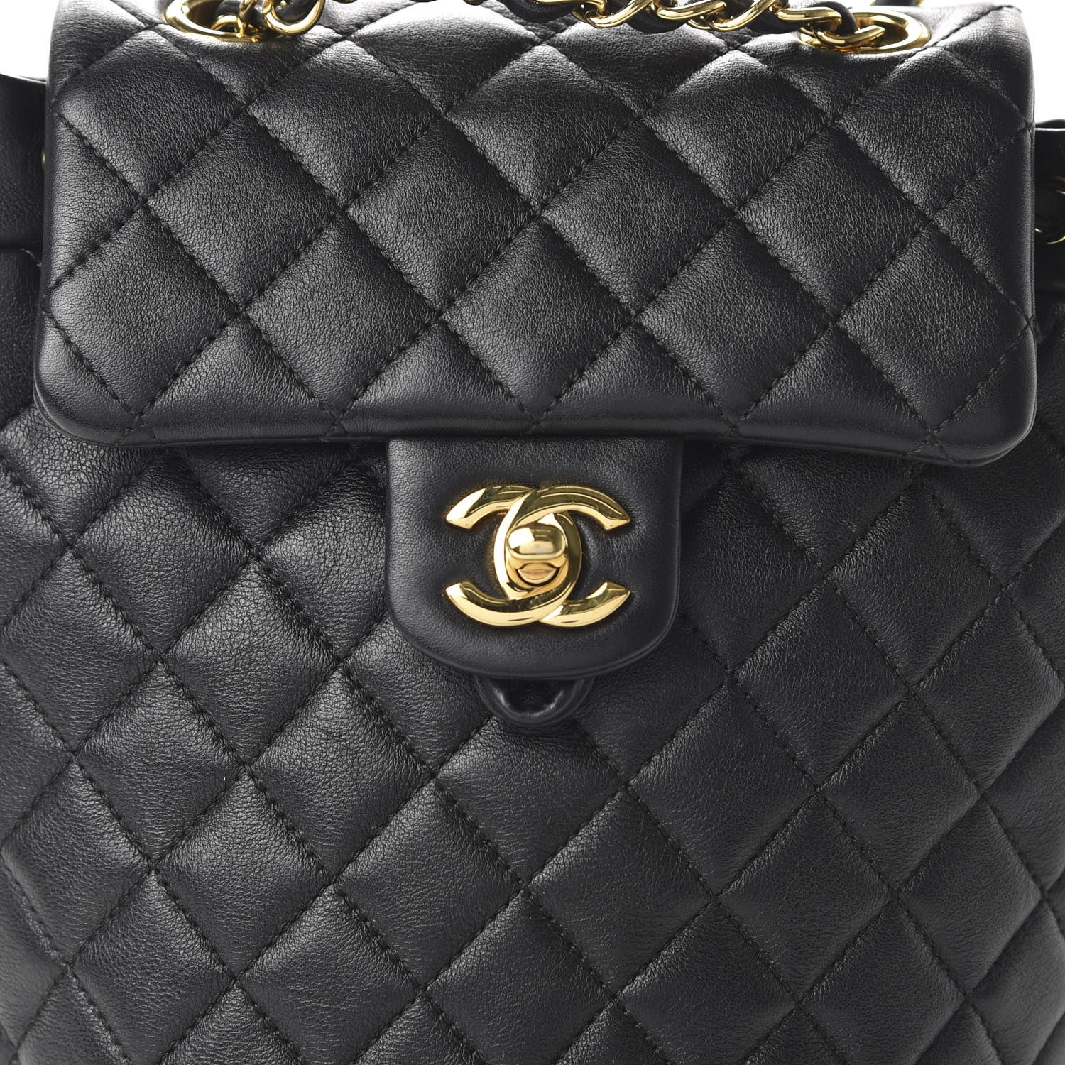 Chanel Calfskin Quilted Mini Urban Spirit Backpack Black 9 of 9