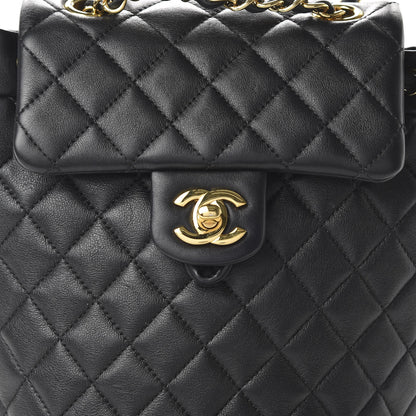 Chanel Calfskin Quilted Mini Urban Spirit Backpack Black 9 of 9