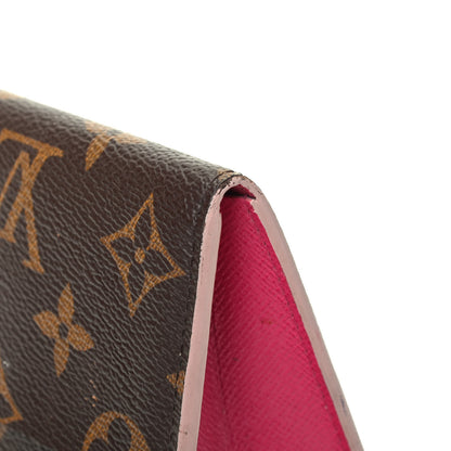 Louis Vuitton Monogram Bloom Flower Emilie Wallet Fuchsia 4 of 4
