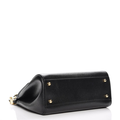 Dolce & Gabbana Dauphine Medium Miss Sicily Satchel Black 4 of 8