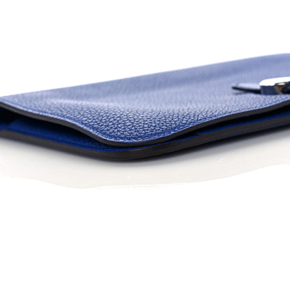 Hermes Togo Dogon Duo Wallet Bleu Electrique 8 of 13