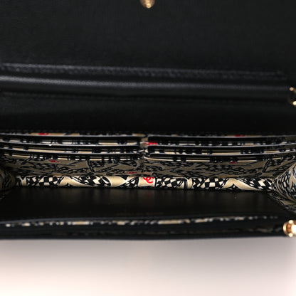 Chanel Caviar Quilted Striated CC Wallet On Chain WOC Black 4 of 11