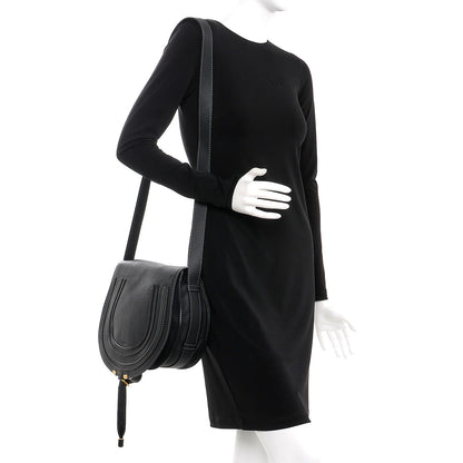 Chloe Calfskin Medium Marcie Round Crossbody Bag Black 2 of 9
