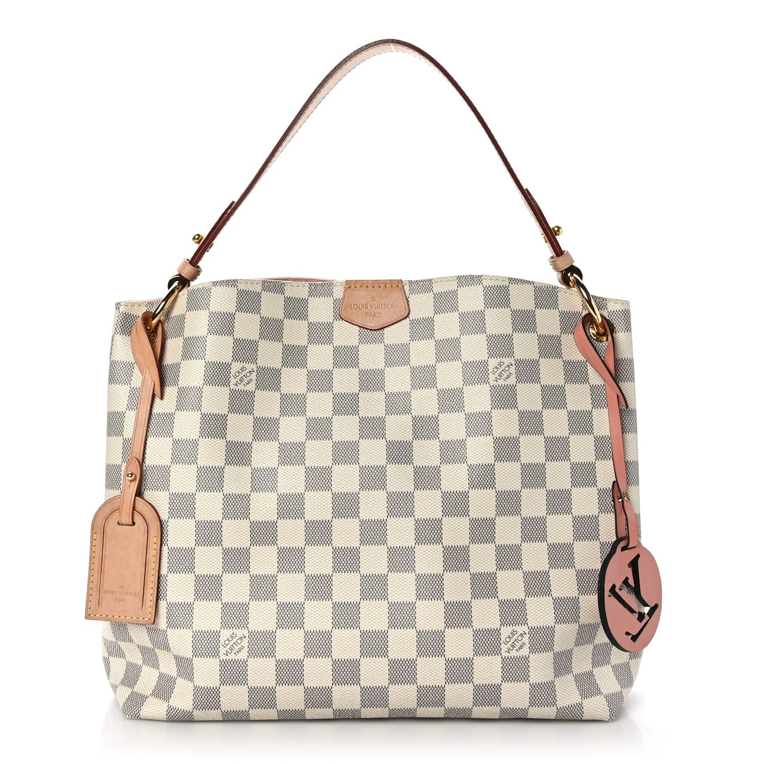 Louis Vuitton Damier Azur Graceful PM Rose Ballerine 1 of 8
