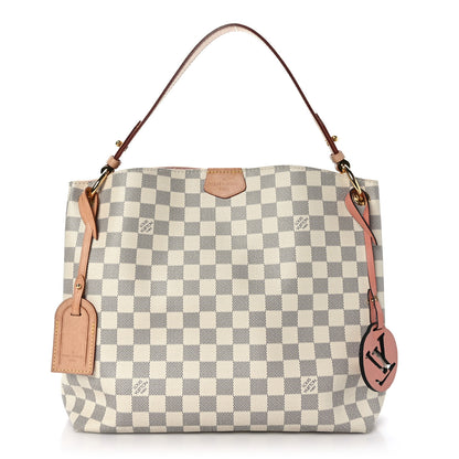 Louis Vuitton Damier Azur Graceful PM Rose Ballerine 1 of 8