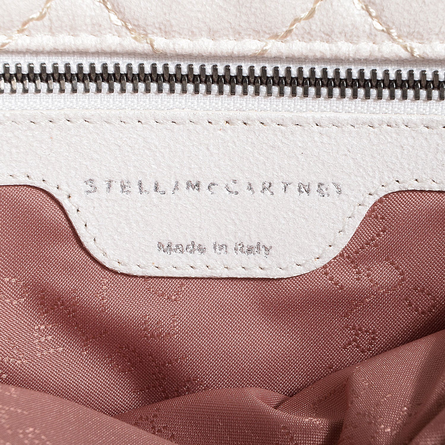 Stella McCartney Faux Leather Quilted Small Falabella Tote White 6 of 8