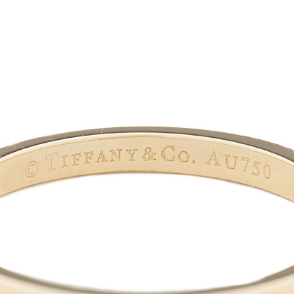 Tiffany 18K Yellow Gold Diamond Novo Half Circle Band Ring 54 7 4 of 5