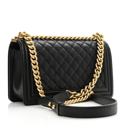 Chanel Caviar Quilted Medium Boy Flap Black 3 of 11