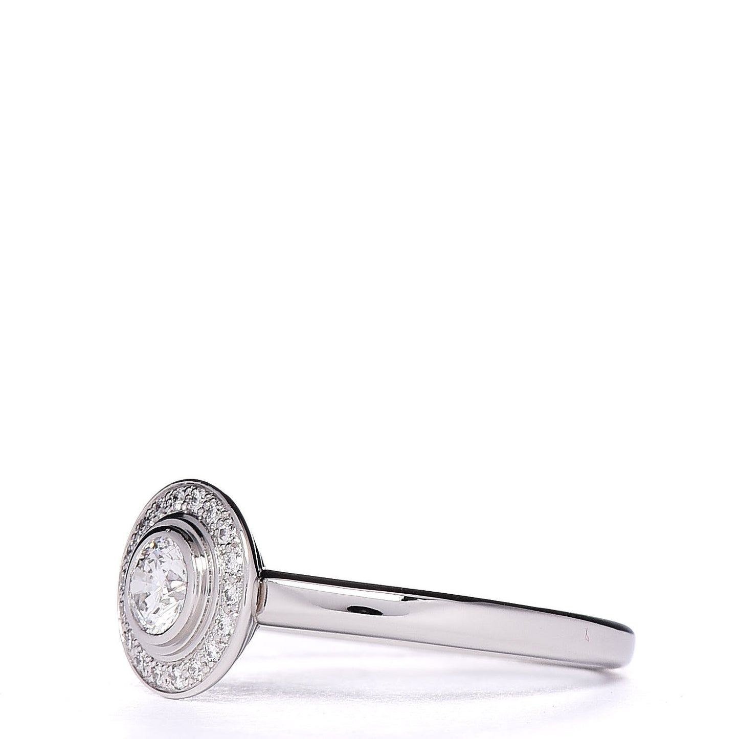 Platinum Diamond .22ct D'Amour Engagement Ring 51 5.75