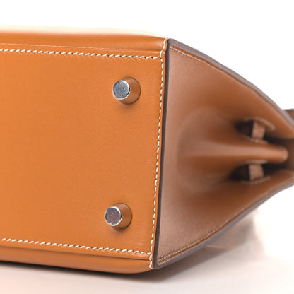 Hermes Veau Butler Kelly Sellier 25 Natural Sable 8 of 8