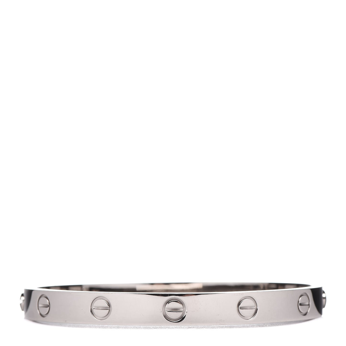 18K White Gold LOVE Bracelet 17