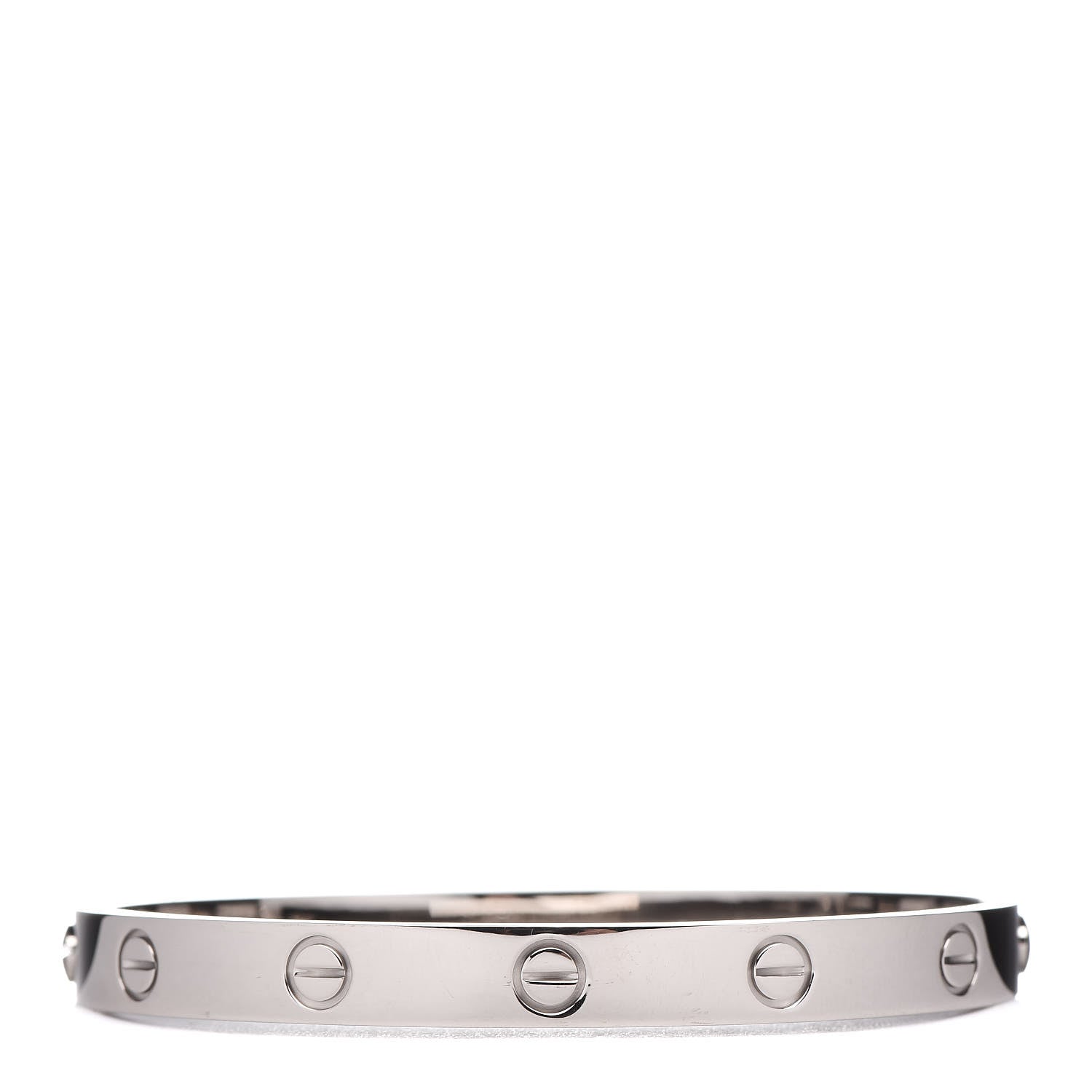 Cartier 18K White Gold LOVE Bracelet 17 1 of 10